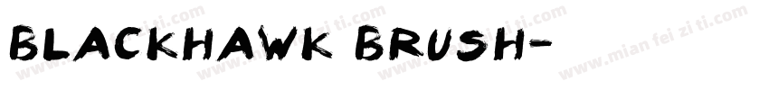 BLACKHAWK BRUSH字体转换